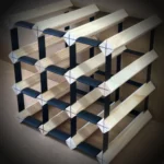 12 Bottle Timber Wine Rack <br/>3x3 Configuration