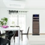 TALL LARGE WINE COOLER REFRIGERATOR DRINKS CABINET WITH STAINLESS STEEL TRIM - Image 9