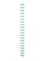20 Bottle Acrylic Floor-To-Ceiling Wine Rack