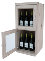Two Level – Wine Storage Lockers Solid Wood Sides - Image 6