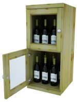 Two Level – Wine Storage Lockers Solid Wood Sides - Image 8