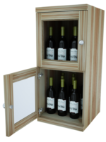 Two Level – Wine Storage Lockers Solid Wood Sides - Image 9