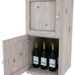 Two Level – Wine Storage Lockers Solid Wood Sides