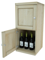 Two Level – Wine Storage Lockers Solid Wood Sides - Image 2