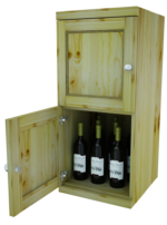 Two Level – Wine Storage Lockers Solid Wood Sides - Image 3
