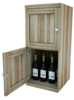 Two Level – Wine Storage Lockers Solid Wood Sides - Image 4