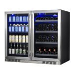 39 INCH UNDER COUNTER WINE AND BEER FRIDGE COMBO - Image 4