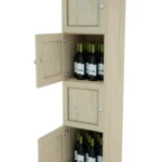 Four Level – Wine Storage Lockers With Fixed Shelves