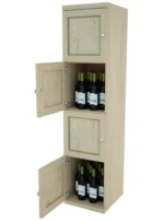 Four Level – Wine Storage Lockers With Fixed Shelves