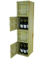Four Level – Wine Storage Lockers With Fixed Shelves - Image 4