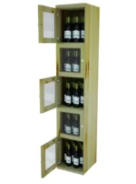 Five Level – Wine Storage Lockers With Fixed Shelves - Image 2