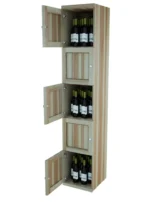 Five Level – Wine Storage Lockers With Fixed Shelves - Image 5