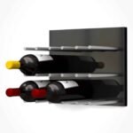 <strong>Fusion Panel Wine Rack<br/>Black Acrylic (9 Bottles)<br/> Cork-Out</strong>