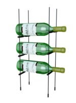 12 Bottle Black Peg Cable Wine Rack - Image 3