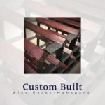 Custom Built Wine Rack <br/>Mahogany Finish | Pre-Assembled