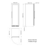 UPRIGHT LOW-E GLASS DOOR DUAL ZONE LARGE WINE COOLER - Image 10