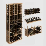 Elite Kit Rack 8-Column Diamond Bin Modular Wine Rack - Image 2