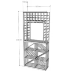 Elite Kit Rack Diamond Bin Tasting Display Modular Wine Rack - Image 8