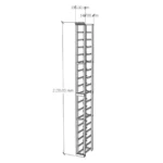 Elite Kit Rack Single Column Modular Magnum Wine Rack - Image 2
