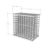 Elite Kit Rack Tasting Table Modular Wine Rack - Image 2