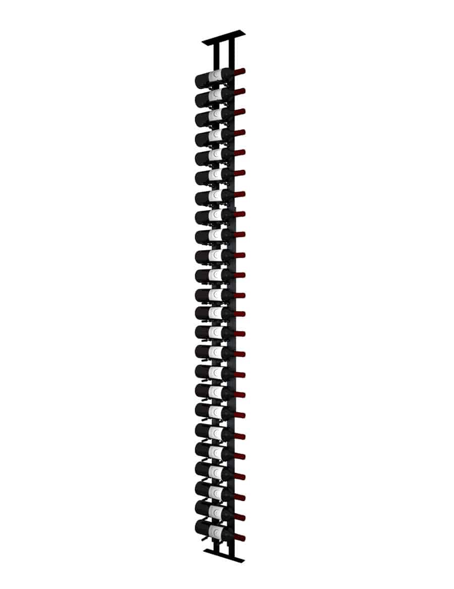FTC-1-side-sing-blk.jpg <strong>Floor-to-Ceiling Mounted Wine Rack Display—1-Sided<br/> (21-63 Bottles)</strong> - Image 1