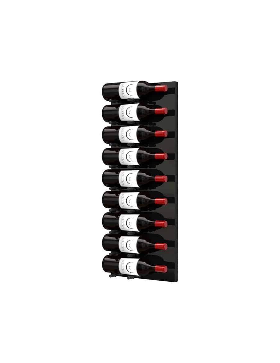 FWW-3ft-HZ-Single-9btls-BKacrylic_MBK-1.jpg <strong>Fusion HZ Wine Wall<br/>Black Acrylic (9 to 27 Bottles)<br/>3 Foot / Label-Out</strong> - Image 1