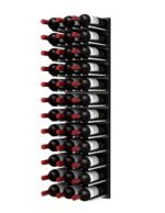 <strong>Fusion ST Wine Wall <br/>Cork-Out (36 Bottles)<br/>Black Acrylic - 4 Foot