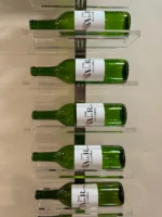 10 Bottle Acrylic Label Forward Wall-Mounted Wine Rack - Image 5