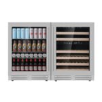 48″ ULTIMATE UNDER BENCH WINE FRIDGE AND BAR REFRIGERATOR COMBO - Image 2