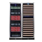 72″ LARGE WINE AND BEVERAGE COOLER DRINKS COMBO WITH CLEAR DOOR - Image 5
