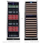 72″ TALL BEER AND WINE REFRIGERATOR COMBO WITH GLASS DOOR - Image 3