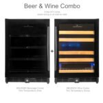 48 INCH GLASS DOOR WINE AND BEVERAGE FRIDGE CENTER BUILT IN - Image 7
