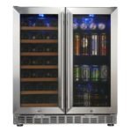 30″ UNDER COUNTER LOW-E GLASS DOOR WINE AND BEER COOLER COMBO - Image 3