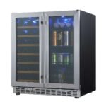 30″ UNDER COUNTER LOW-E GLASS DOOR WINE AND BEER COOLER COMBO - Image 2