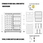 30″ UNDER COUNTER LOW-E GLASS DOOR WINE AND BEER COOLER COMBO - Image 10