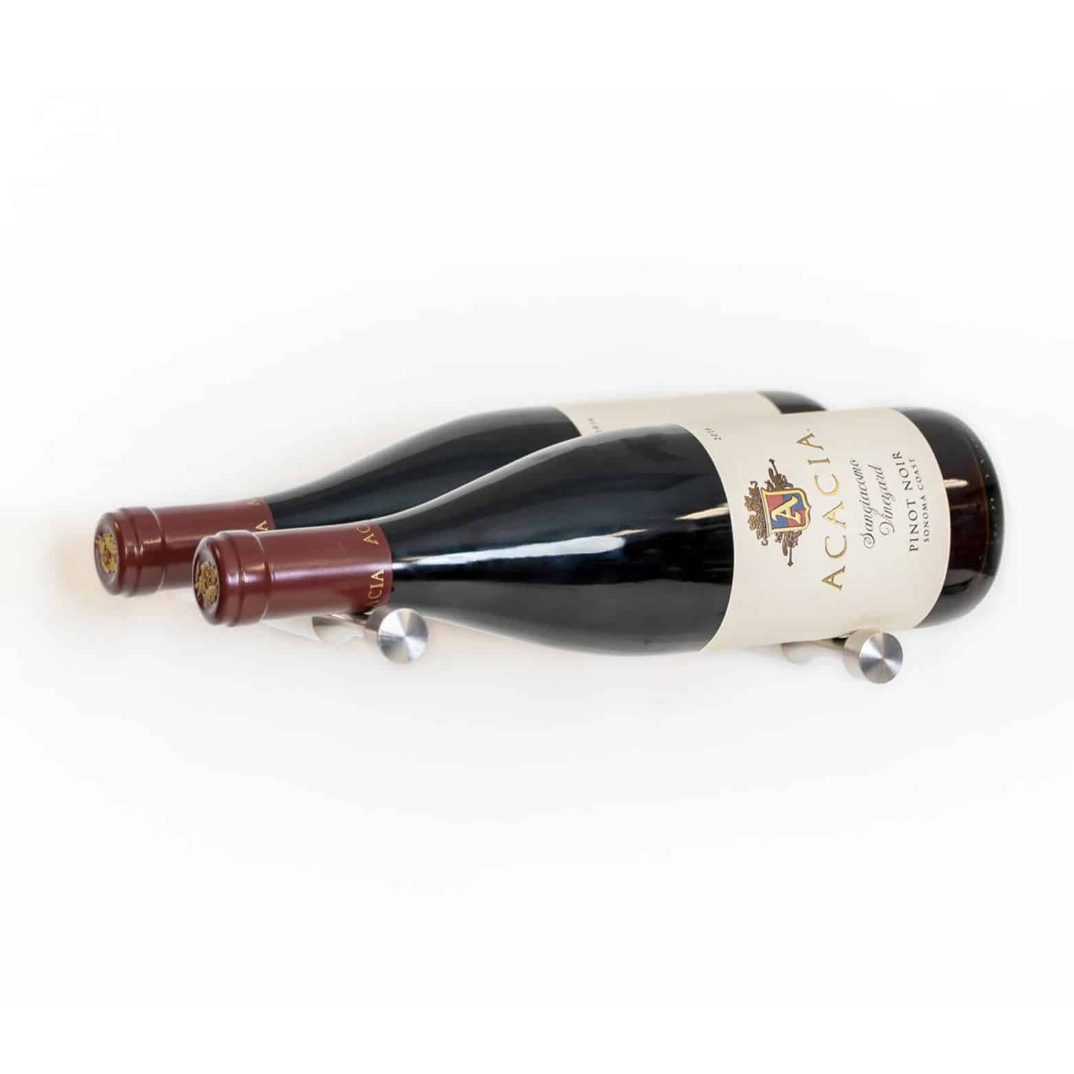Post-2-Silver-with-wine_87396e14.jpg Wine Posts - 2 Bottles Deep - Sold in sets of 3 pairs (6 bottles) - Image 1