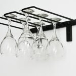 <strong>Wall Mounted Stemware Rack<br/>2 to 6 wine glass capacity<strong>