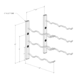 <strong>1' Wall Mounted Wine Rack <br/> 3, 6, or 9 Bottles<br/>Single, Double or Triple Deep<strong> - Image 8