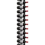 <strong> 4 ft Wall Rails Metal Wine Rack<br/> (12 to 36 Bottles)</strong>