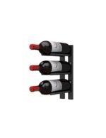 <strong> 1 ft Wall Rails Metal Wine Rack<br/> (3 Bottles)</strong>