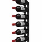 <strong> 2 ft Wall Rails Metal Wine Rack<br/> (6 Bottles)</strong>