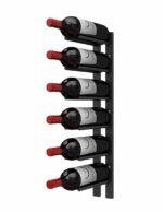 <strong> 2 ft Wall Rails Metal Wine Rack<br/> (6 Bottles)</strong>
