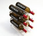 Mini T 6-Bottle Tabletop Acrylic Wine Rack