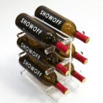 Mini T 6-Bottle Tabletop Acrylic Wine Rack