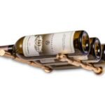 <strong>Vino Pins <br/>3-Bottle Metal Wine Rack<br/>Triple Bottle Depth<strong>