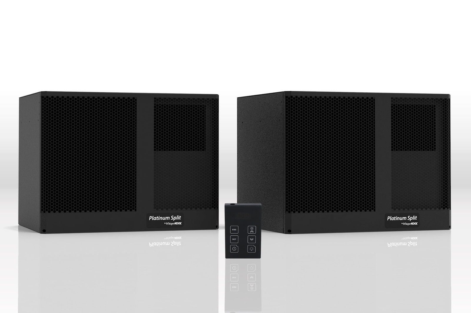 WK-Platinum_Twin-BLK-3Q-Front.jpg <strong>WhisperKOOL<br />Platinum Split Twin<br />3000 Cubic Feet</strong></span> - Image 1