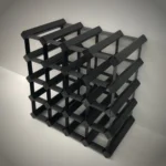 20 Bottle Timber Wine Rack <br/>4x4 Configuration - Image 2