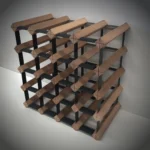 20 Bottle Timber Wine Rack <br/>4x4 Configuration - Image 4