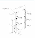 <strong>1' Wall Mounted Wine Rack <br/> 3, 6, or 9 Bottles<br/>Single, Double or Triple Deep<strong> - Image 6