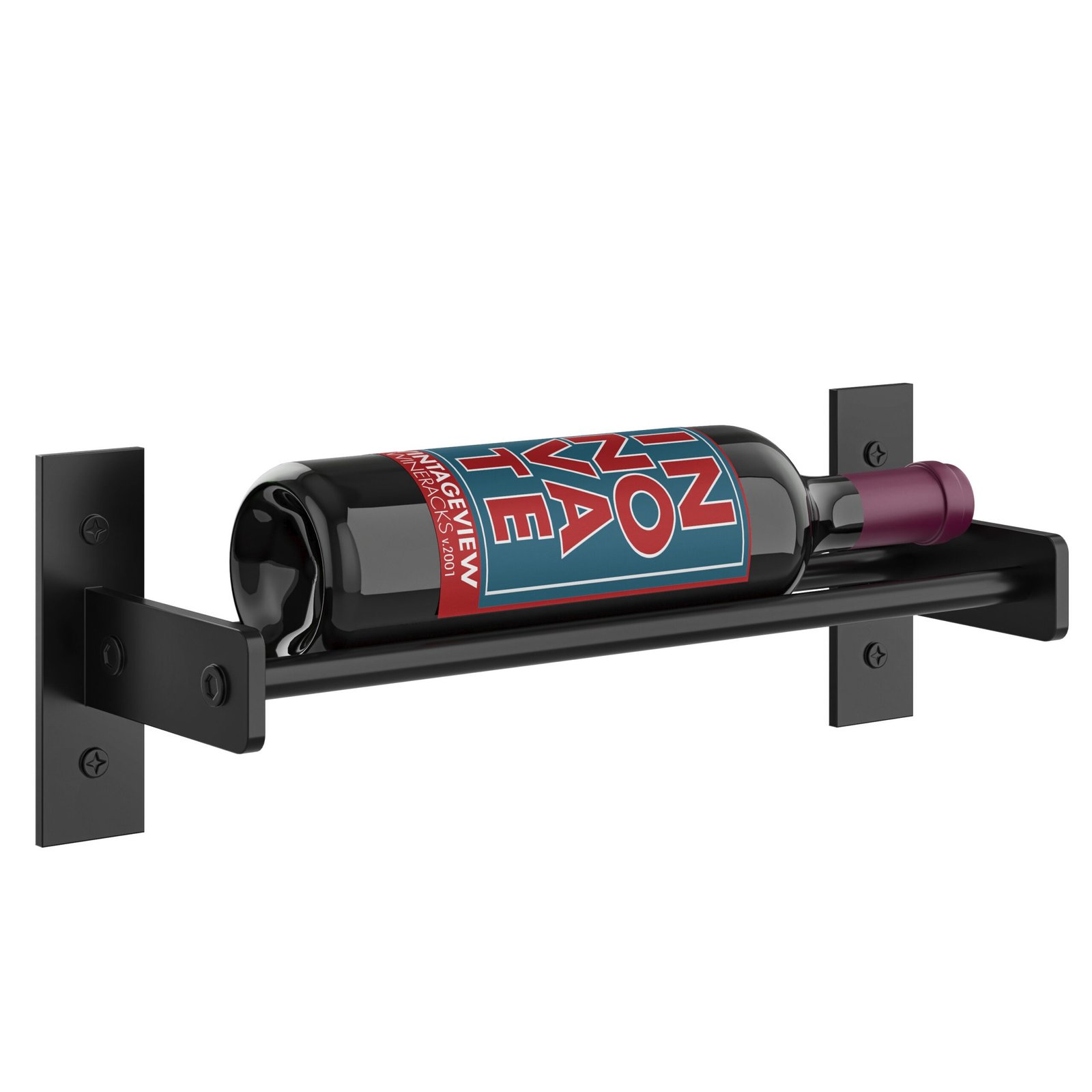 WW-051-1C-KK-scaled-1.jpg <strong>Evolution Wine Wall 5 1C Wall Mounted Wine Rack 1 to 3 bottles<strong> - Image 1